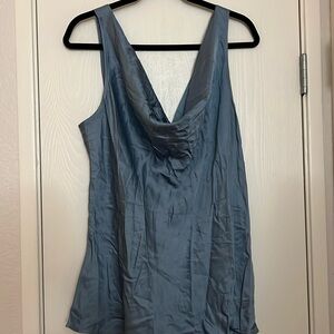 Chloe Kristyn 4111 Non-Stretch Cami Blouse blue Women's Size 2x